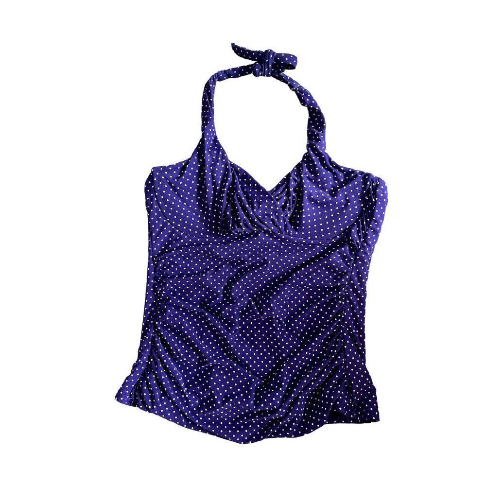 Miraclesuit Purple & White Pin Dot Tankini